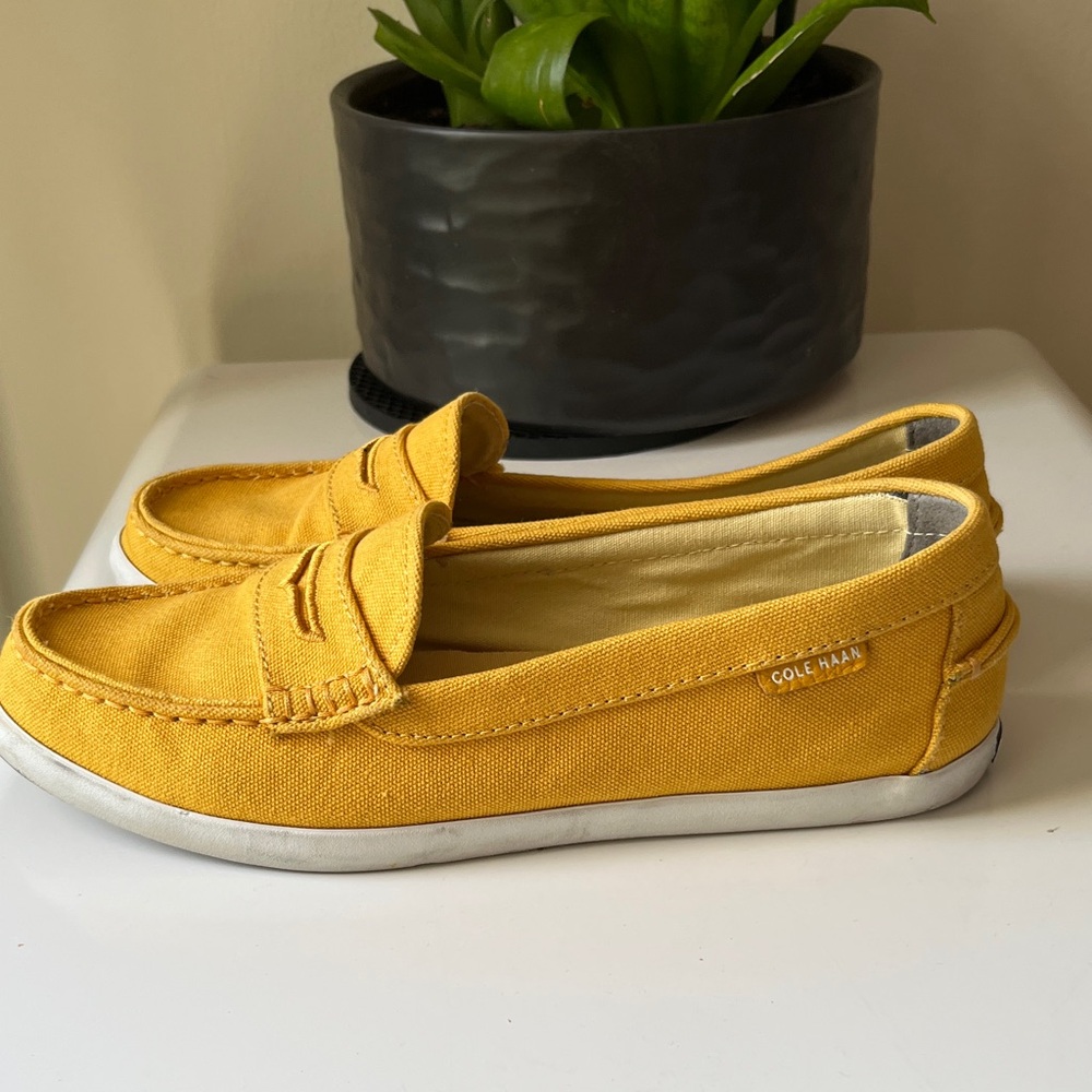 Cole Haan Yellow Loafers - Picture 4 of 6